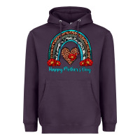 Plum happy mother's day rainbow Heavyweight Hoodie - Artiststas