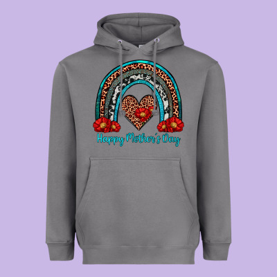 Happy Mother's Day Rainbow Heavyweight Hoodie Designed By Artiststas