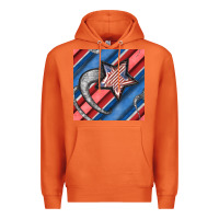 Carrot stripes & stars seamless pattern Premium Hoodie - BundleAndBundleShop