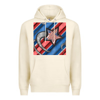 Tofu stripes & stars seamless pattern Premium Hoodie - BundleAndBundleShop