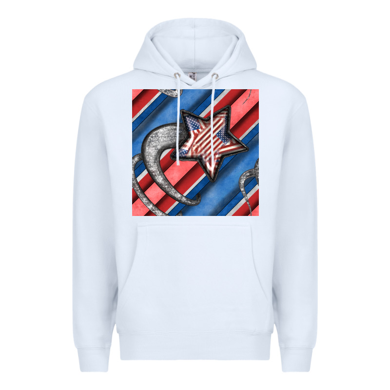 Stripes & Stars Seamless Pattern Premium Hoodie by BundleAndBundleShop | Teevron