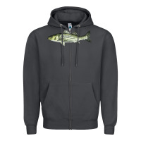 Smoke Striped Bass Zipper Hoodie - LillyAllenDesigns