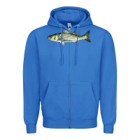 True Royal Striped Bass Zipper Hoodie - LillyAllenDesigns