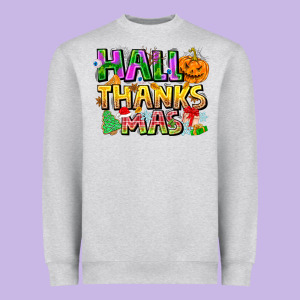 Holiday Fusion Art Heavyweight Sweatshirt Designed By Cowhidedigitalart