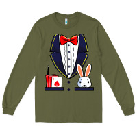 Army Green magician costume halloween magic show men women kids boys Long Sleeve Tee - trangStudio