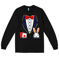 Black magician costume halloween magic show men women kids boys Long Sleeve Tee - trangStudio