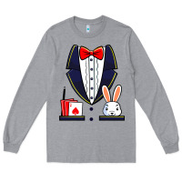 Heather Grey magician costume halloween magic show men women kids boys Long Sleeve Tee - trangStudio