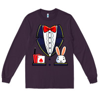 Plum magician costume halloween magic show men women kids boys Long Sleeve Tee - trangStudio