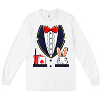 White magician costume halloween magic show men women kids boys Long Sleeve Tee - trangStudio