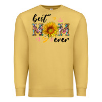 Antique Gold best mom ever with sunflower Premium Sweatshirt - Artiststas