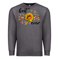 Charcoal Heather best mom ever with sunflower Premium Sweatshirt - Artiststas