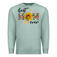 Seafoam best mom ever with sunflower Premium Sweatshirt - Artiststas