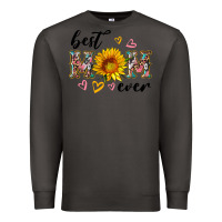 Smoke best mom ever with sunflower Premium Sweatshirt - Artiststas