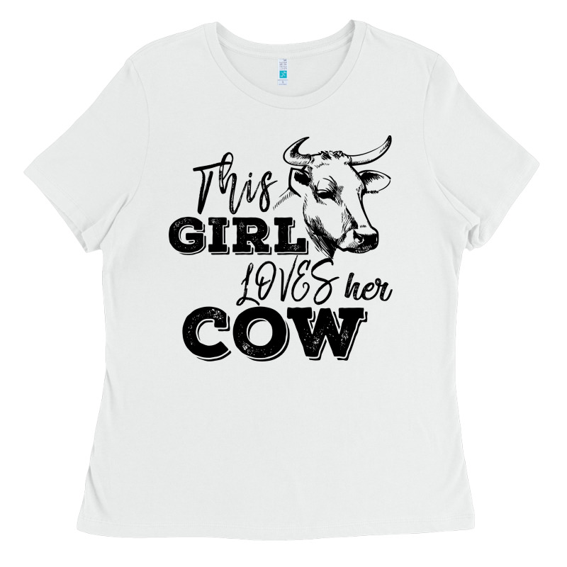 This Girl Loves Her Cow Ladies Tee by Bettercallsaul | Teevron