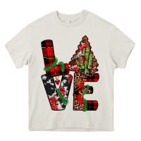 Cream christmas love Heavy Core Tee - JahusDesignShop