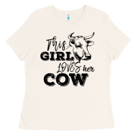 This Girl Loves Her Cow Ladies Tee | Teevron