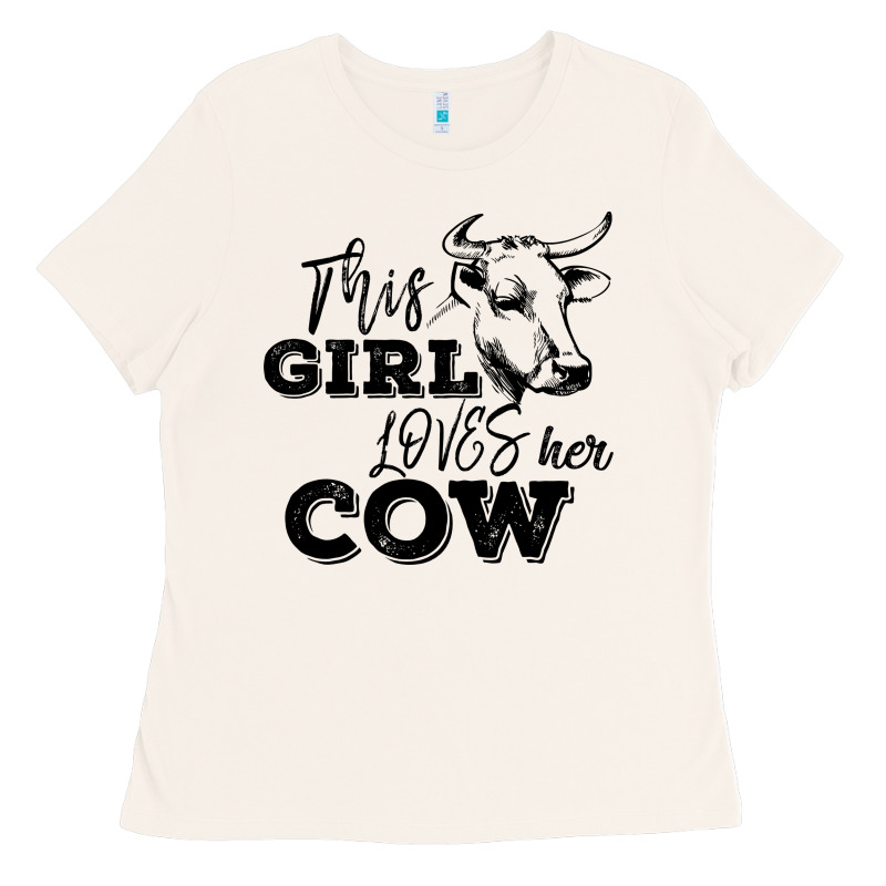 This Girl Loves Her Cow Ladies Tee by Bettercallsaul | Teevron