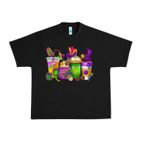 Black mardi gras coffee cups cowgirl Urban Heavy Tee - CowGirlArtShop