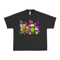 Pigment Black mardi gras coffee cups cowgirl Urban Heavy Tee - CowGirlArtShop