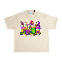Sandshell mardi gras coffee cups cowgirl Urban Heavy Tee - CowGirlArtShop