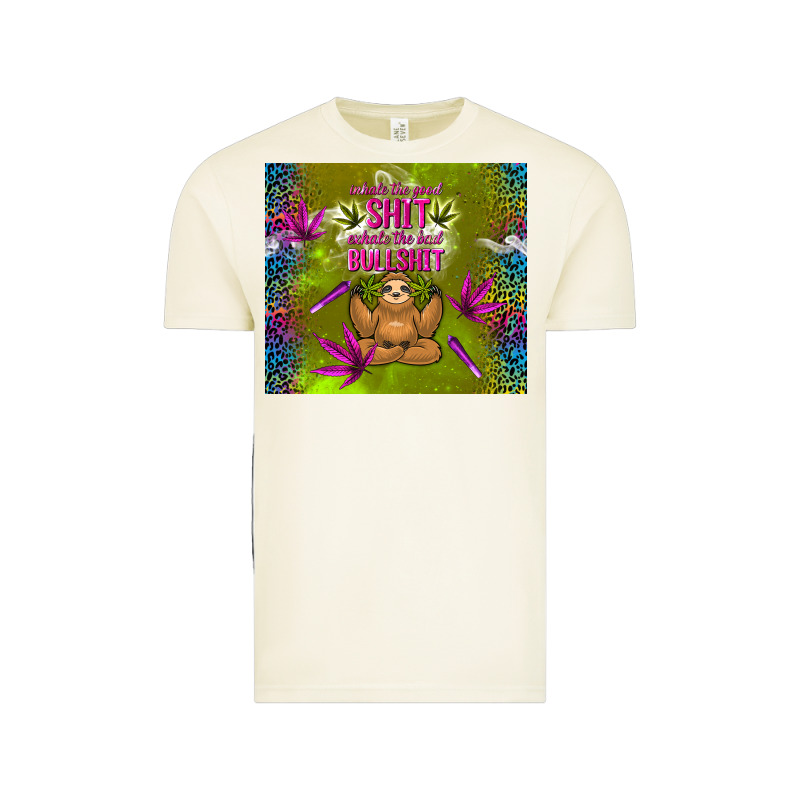 Inhale The Good Shit Exhale The Bad Bullshit Vintage Tee by TumblerDesignByShophia | Teevron
