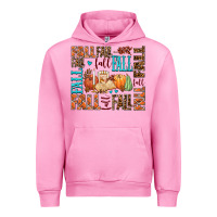 Fuchsia Pink fall fall  amd pumpkins Urban Hoodie - AdoDesignShop