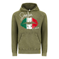 Vintage Olive GGT Travel Souvenir Style SINALOA MX Flag Lips Vintage Hoodie - trangStudio
