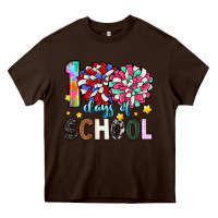 Chocolate Brown 100 days of school Heavy Core Tee - Artiststas
