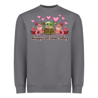 Storm happy valentines day yoda Heavyweight Sweatshirt - CowhideDigitalArt