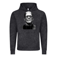 Vintage Black Classic Halloween Monster Horror Movie Frankenstein Monster Vintage Hoodie - trangStudio