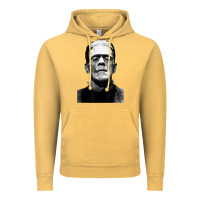 Vintage Mustard Classic Halloween Monster Horror Movie Frankenstein Monster Vintage Hoodie - trangStudio