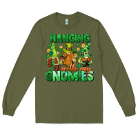 Army Green St. Patrick's Day gnomes Long Sleeve Tee - CowGirlArtShop