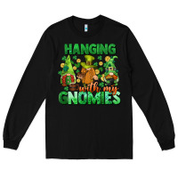 Black St. Patrick's Day gnomes Long Sleeve Tee - CowGirlArtShop
