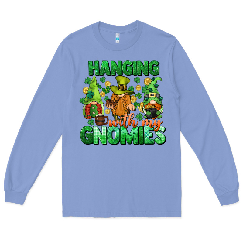 St. Patrick's Day Gnomes Long Sleeve Tee by CowGirlArtShop | Teevron