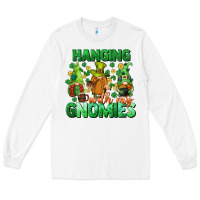 White St. Patrick's Day gnomes Long Sleeve Tee - CowGirlArtShop