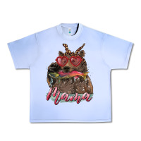 Grape Ice Mother's Day Glasses Leopard Bandana Mama Bear Hunting Fish Urban Heavy Tee - RanaPortraitStore