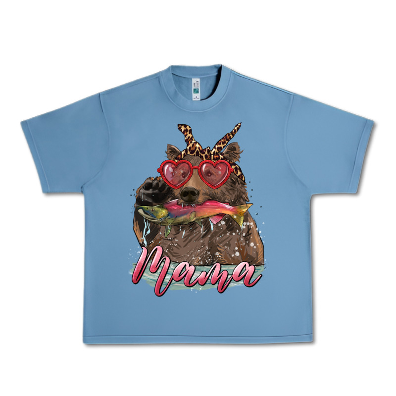 Mother's Day Glasses Leopard Bandana Mama Bear Hunting Fish Urban Heavy Tee by RanaPortraitStore | Teevron