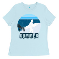 Baby Blue Summer Surf Ladies Tee - Bettercallsaul