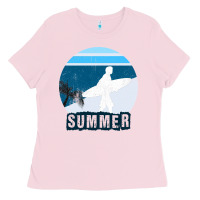 Bubblegum Pink Summer Surf Ladies Tee - Bettercallsaul