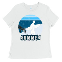 White Summer Surf Ladies Tee - Bettercallsaul