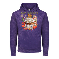 Cloud Purple merry christmas cupcake Vintage Hoodie - CowGirlArtShop