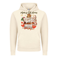 Vintage Artic merry christmas cupcake Vintage Hoodie - CowGirlArtShop