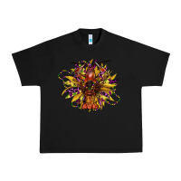 Black mardi gras sunflower Urban Heavy Tee - CowGirlArtShop