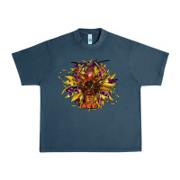 Midnight Navy mardi gras sunflower Urban Heavy Tee - CowGirlArtShop