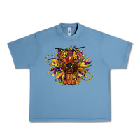 Pebble Blue mardi gras sunflower Urban Heavy Tee - CowGirlArtShop