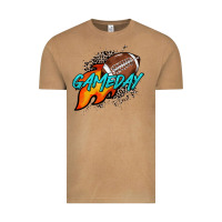 Vintage Camel Game day leopard fire and ball Vintage Tee - HowdyJamesFarm