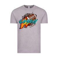 Vintage Zinc Game day leopard fire and ball Vintage Tee - HowdyJamesFarm