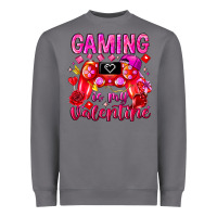 Storm Gaming is My Valentine Heavyweight Sweatshirt - CowhideDigitalArt