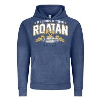 Vintage Denim Roatan Honduras Souvenir Roatan Gift Travel Vintage Hoodie - trangStudio