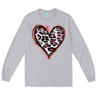 Moon Dust Leopard Glitter Heart Long Sleeve Tee - Jasminsmagicworld